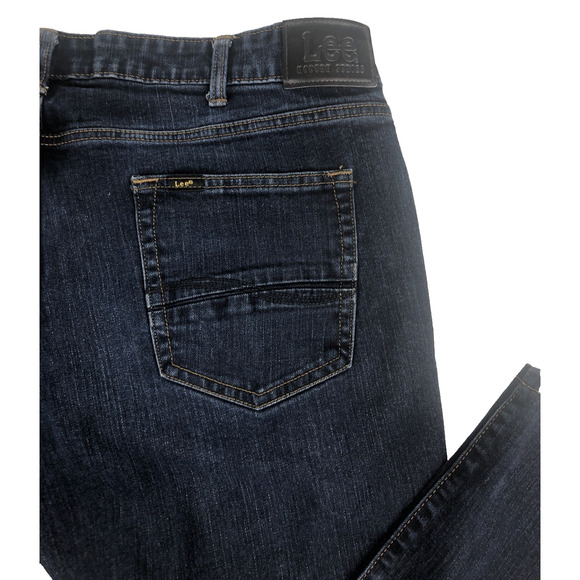 Lee Men's Jeans 40 x 30 Dark Blue Denim Straight Leg Modern Series L342 - Picture 13 of 13